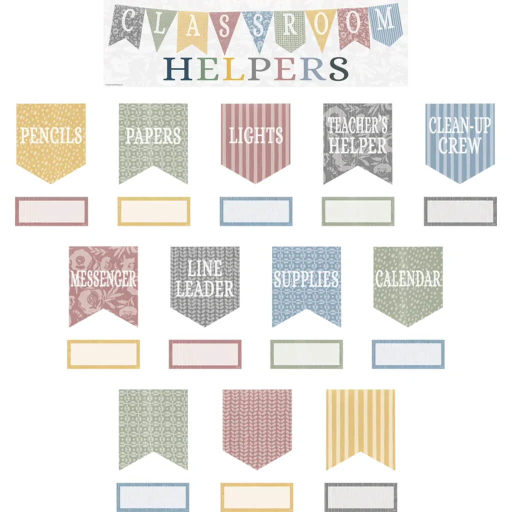 Classroom Cottage Classroom Helpers Mini Bulletin Board
