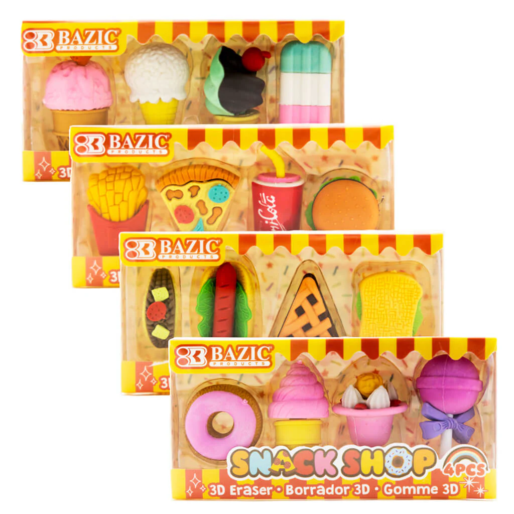 Snack Shop 3D Eraser Sets - Image 3