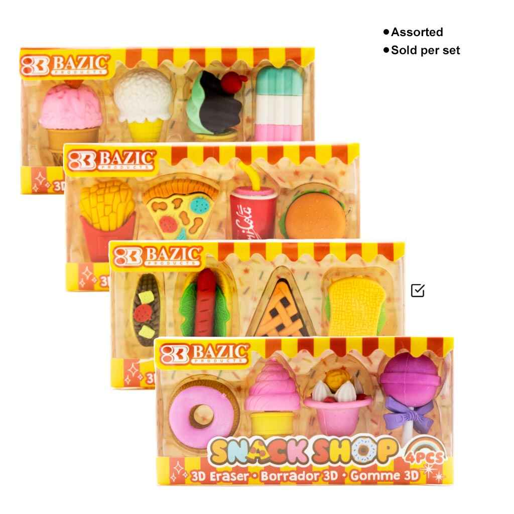 Snack Shop 3D Eraser Sets - Image 4