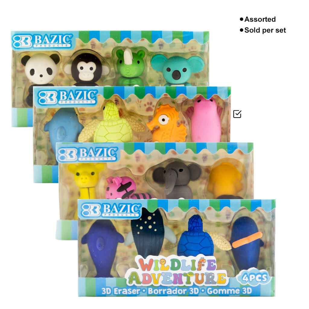 Wildlife Adventures 3D Eraser Sets - Image 4