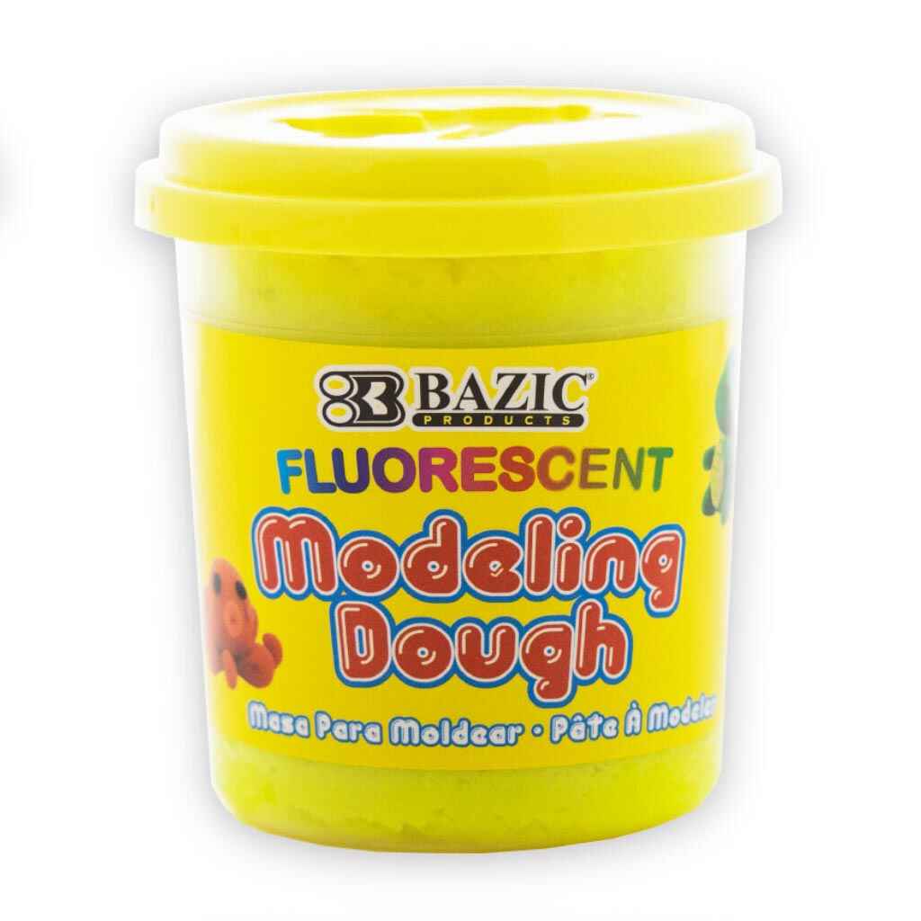 4 Fluorescent Color Modeling Dough, 7.76oz 220g - Image 4