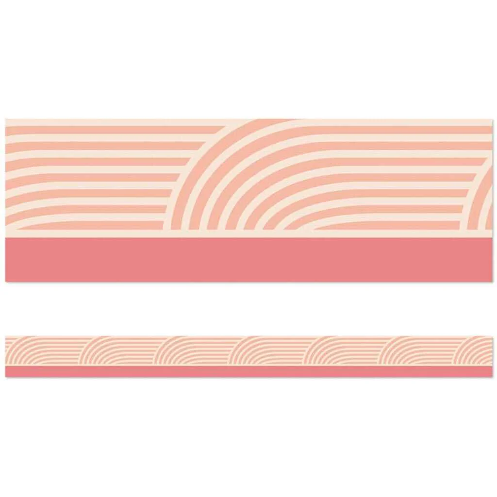 Coral Wave Straight Bulletin Board Borders