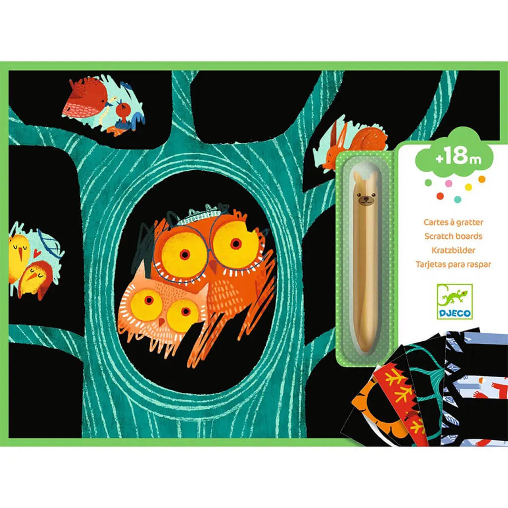 Scratch Card Learning Kits, Animals Scratch Card Kit