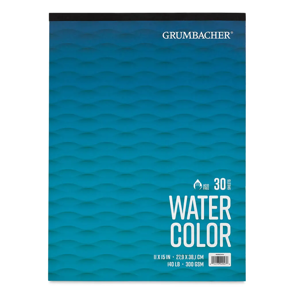Watercolor Pads,11" x 15" Tape-Bound - 30 Shts./Pad 140CP