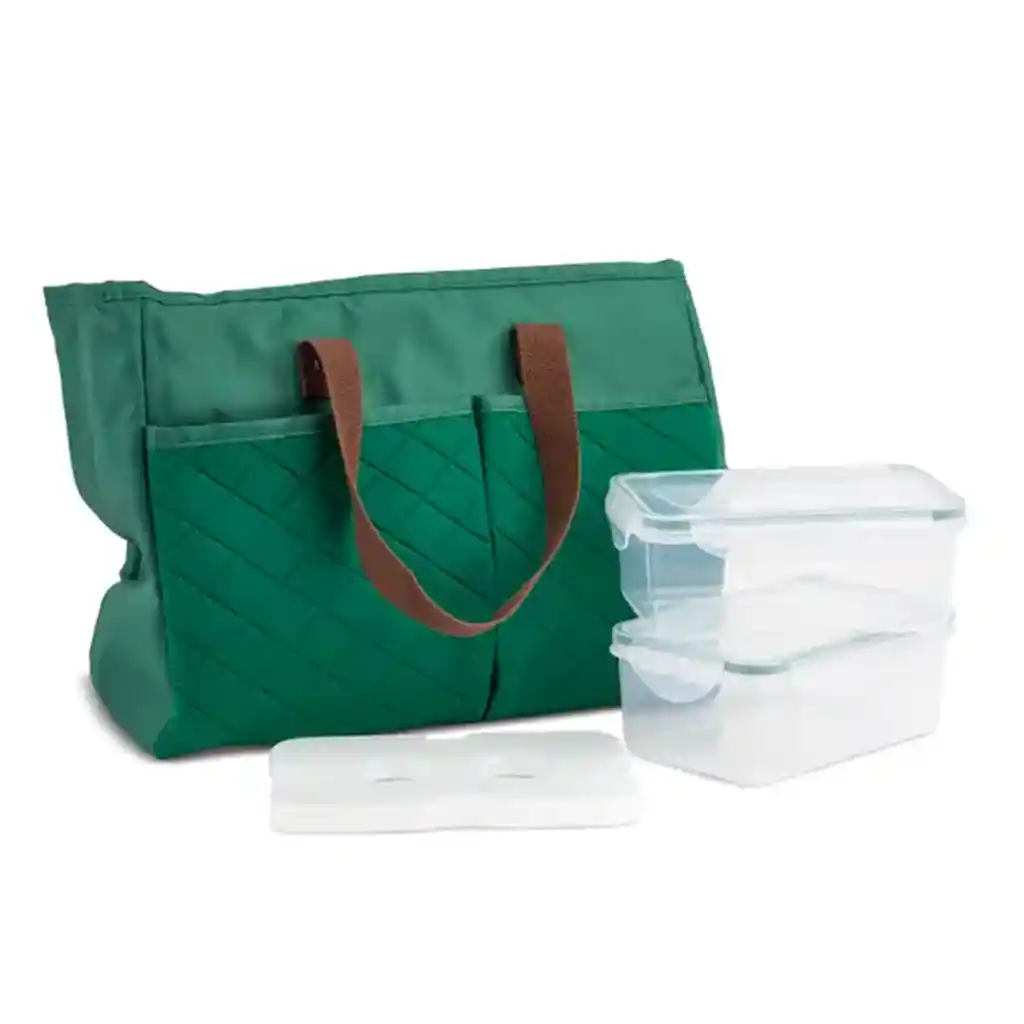 4pc Lunch Tote with Quilting - Image 2