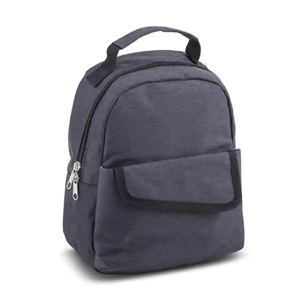 Round Zipper Lunch Tote Heathere
