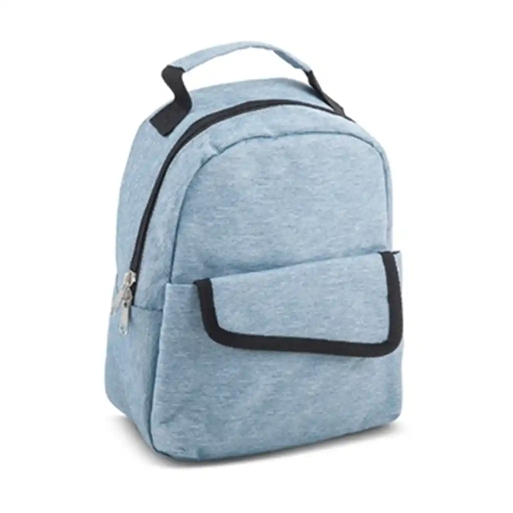 Round Zipper Lunch Tote Heathere - Image 2