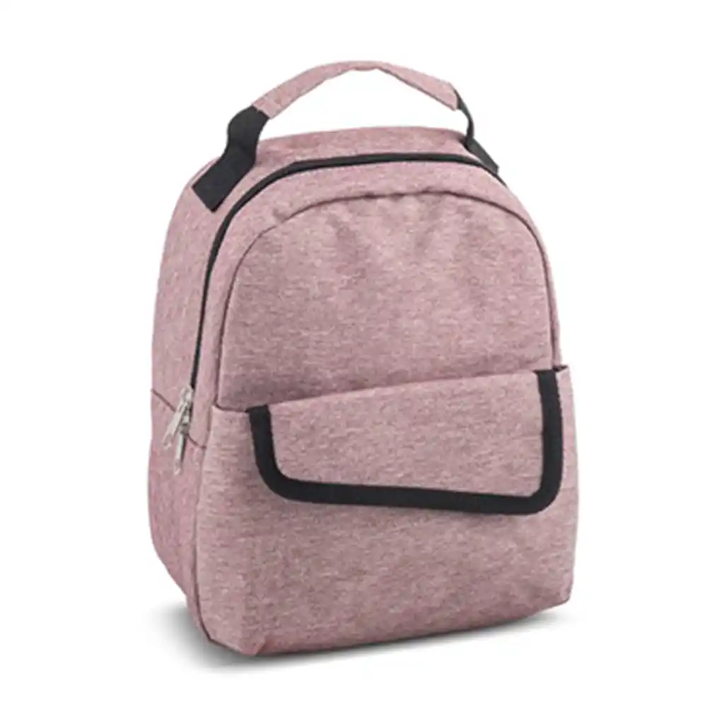 Round Zipper Lunch Tote Heathere - Image 3