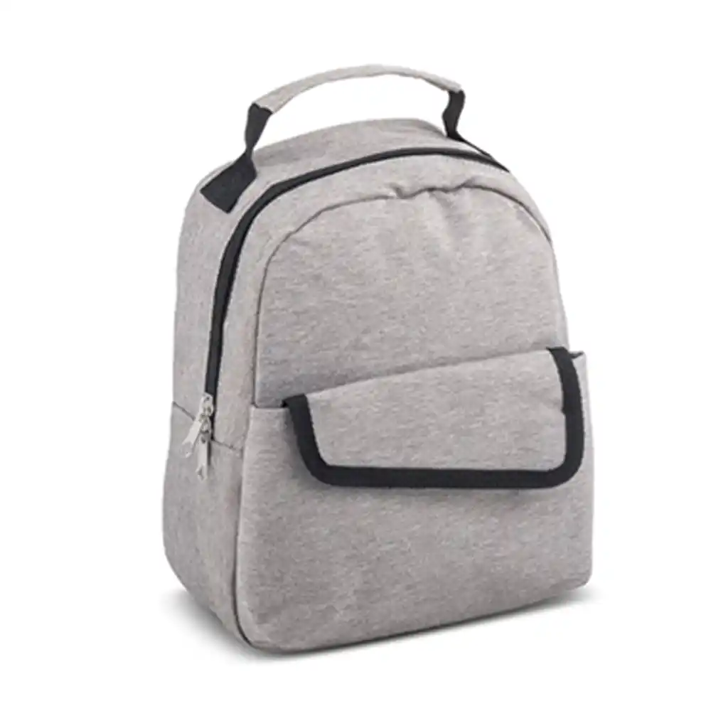 Round Zipper Lunch Tote Heathere - Image 4