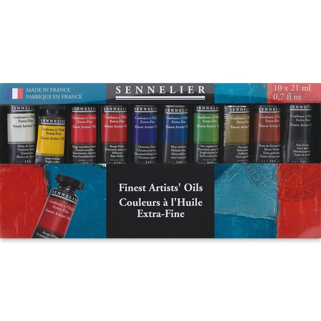 Sennelier Artist Oil Colours Set of 10, 21ml