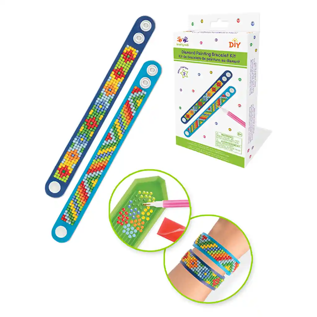 Diamond Painting DIY Bracelet x2 w/Snaps - Image 2