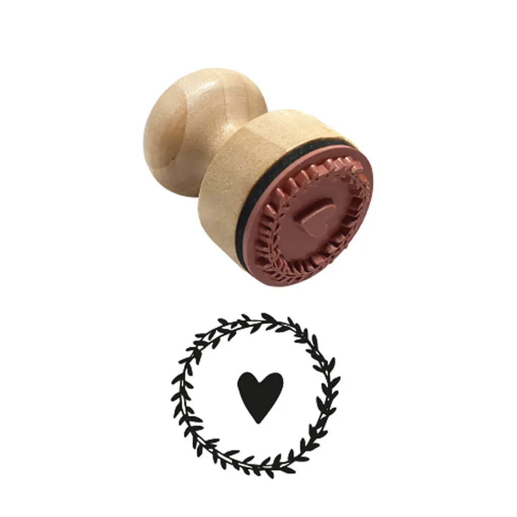 Wooden Rubber Stamps Ergonomic Handle 1.1IN Stamp Star - Image 4