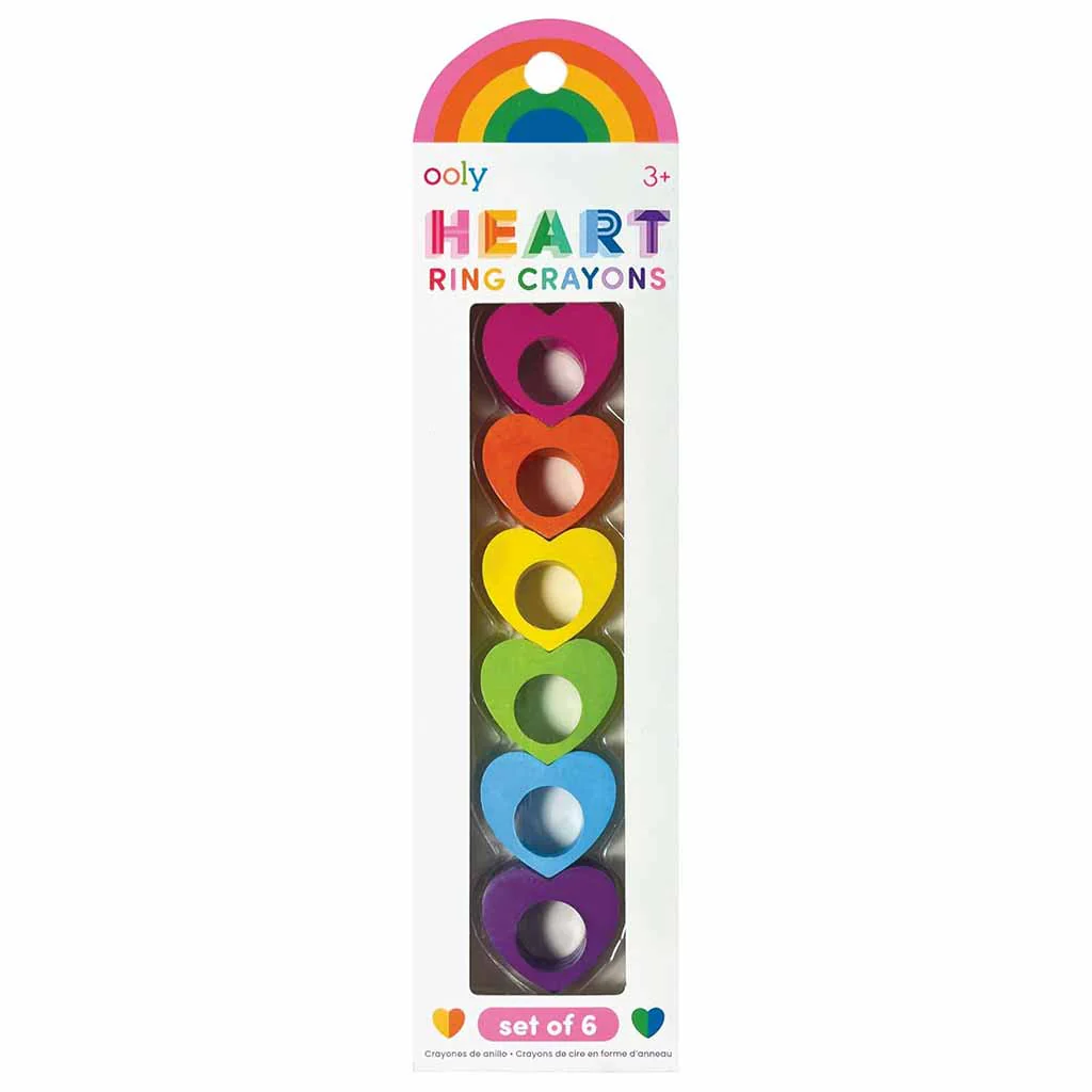 Heart Ring Crayon Set of 6