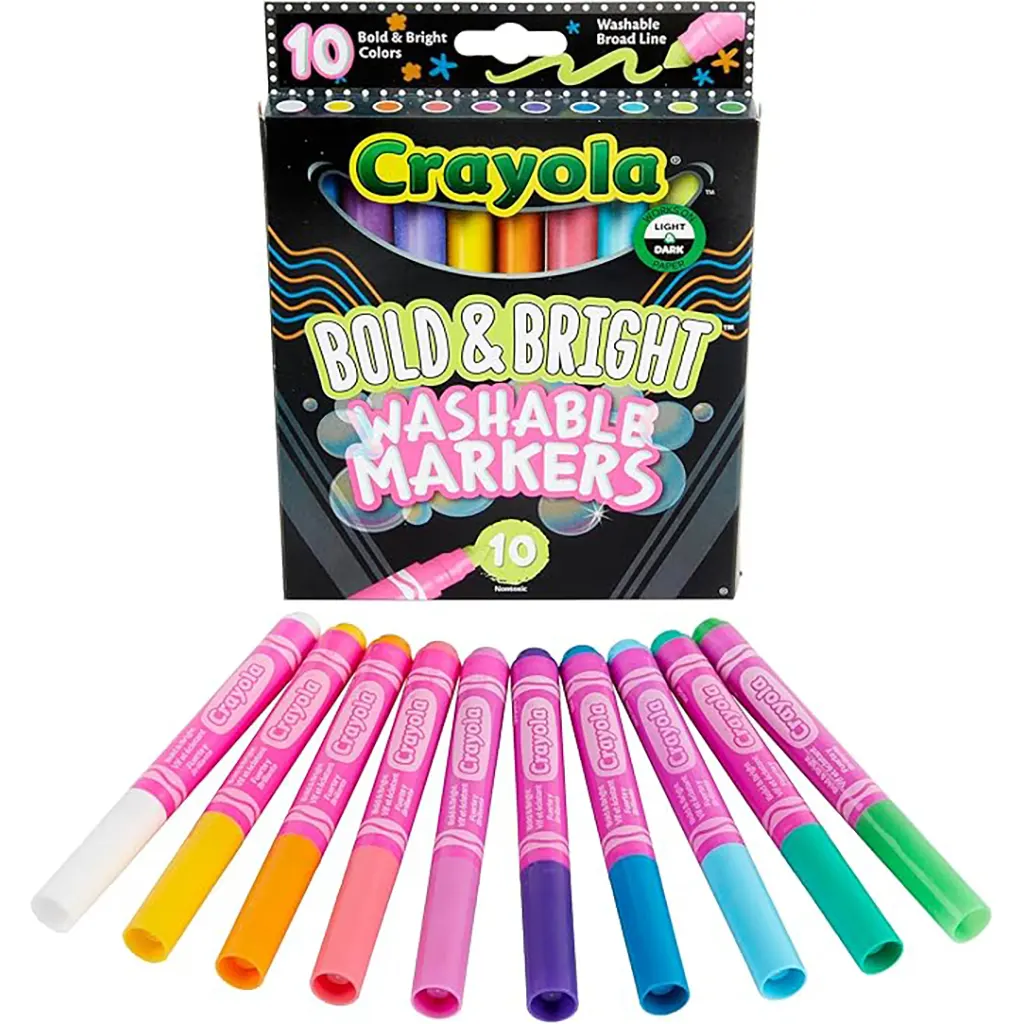 Bold & Bright Washable Markers, 10ct