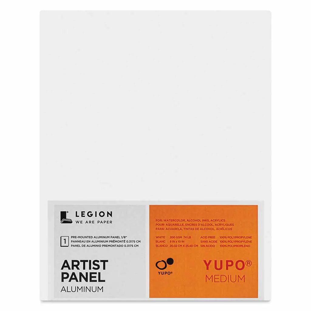 Yupo Medium Aluminum-Backed Artist Panels, 8x10IN 74#