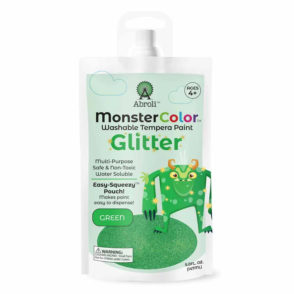 MonsterColor Washable Tempera Paint Pouches Glitter - Image 3