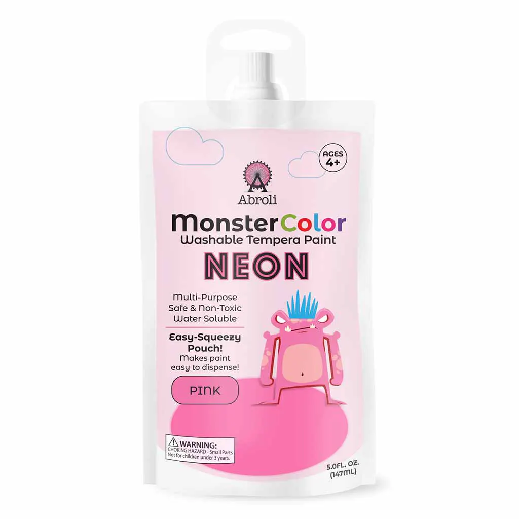 MonsterColor Washable Tempera Paint Pouches Neon - Image 4