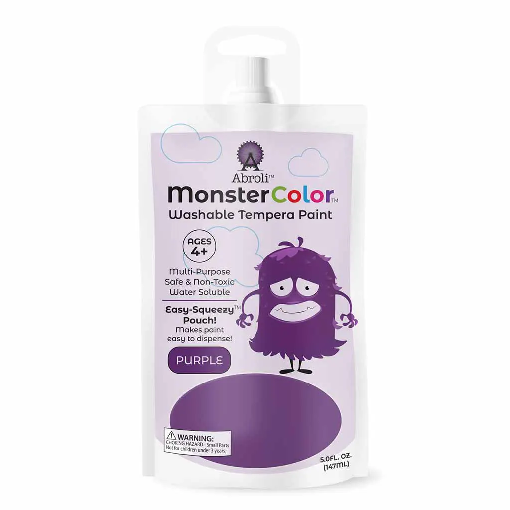 MonsterColor Washable Tempera Paint Pouches, Classic - Image 10