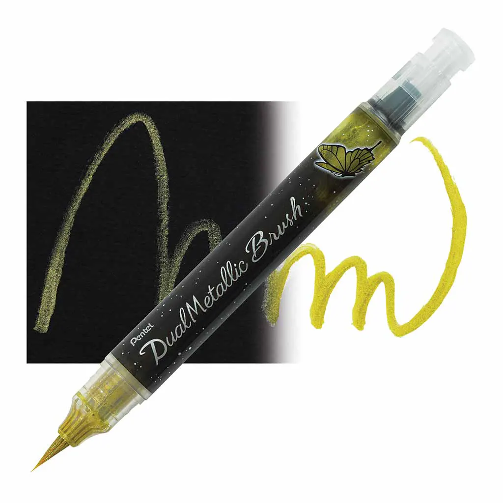 Dual Metallic Brush Pen - Image 3
