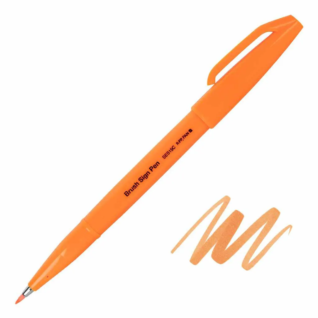 Sign Pen Brush Tip Fluorescent - Image 2