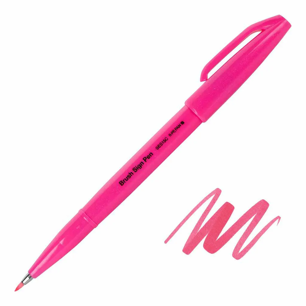 Sign Pen Brush Tip Fluorescent - Image 3