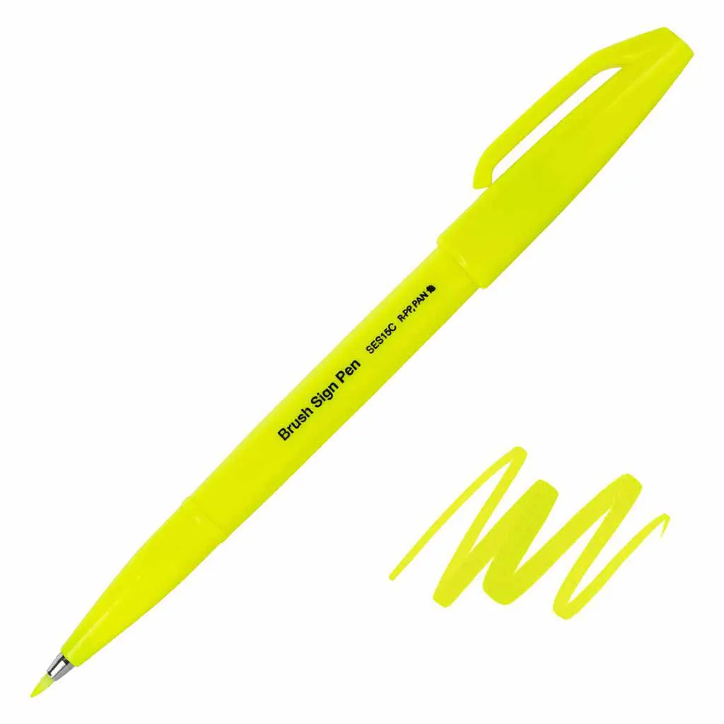 Sign Pen Brush Tip Fluorescent - Image 6