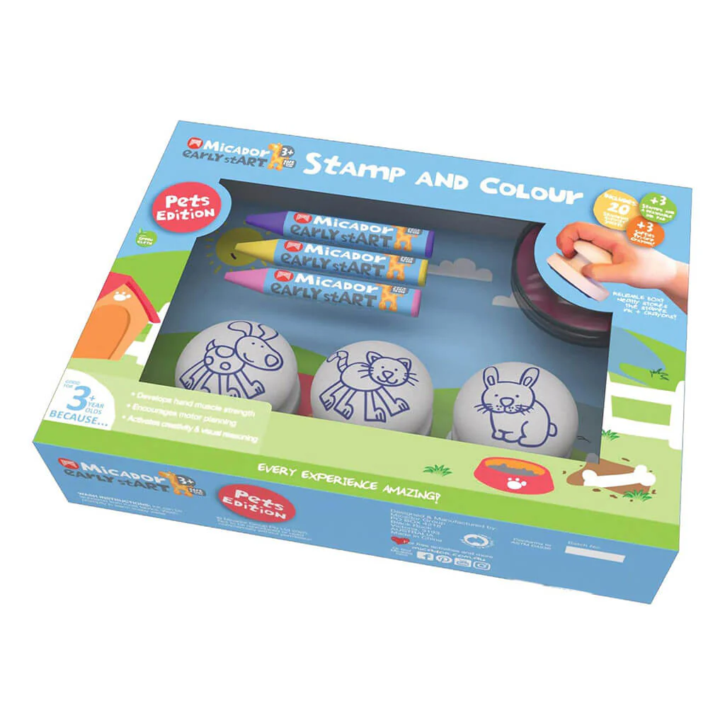 Early Start Stamp & Color Mini Pets