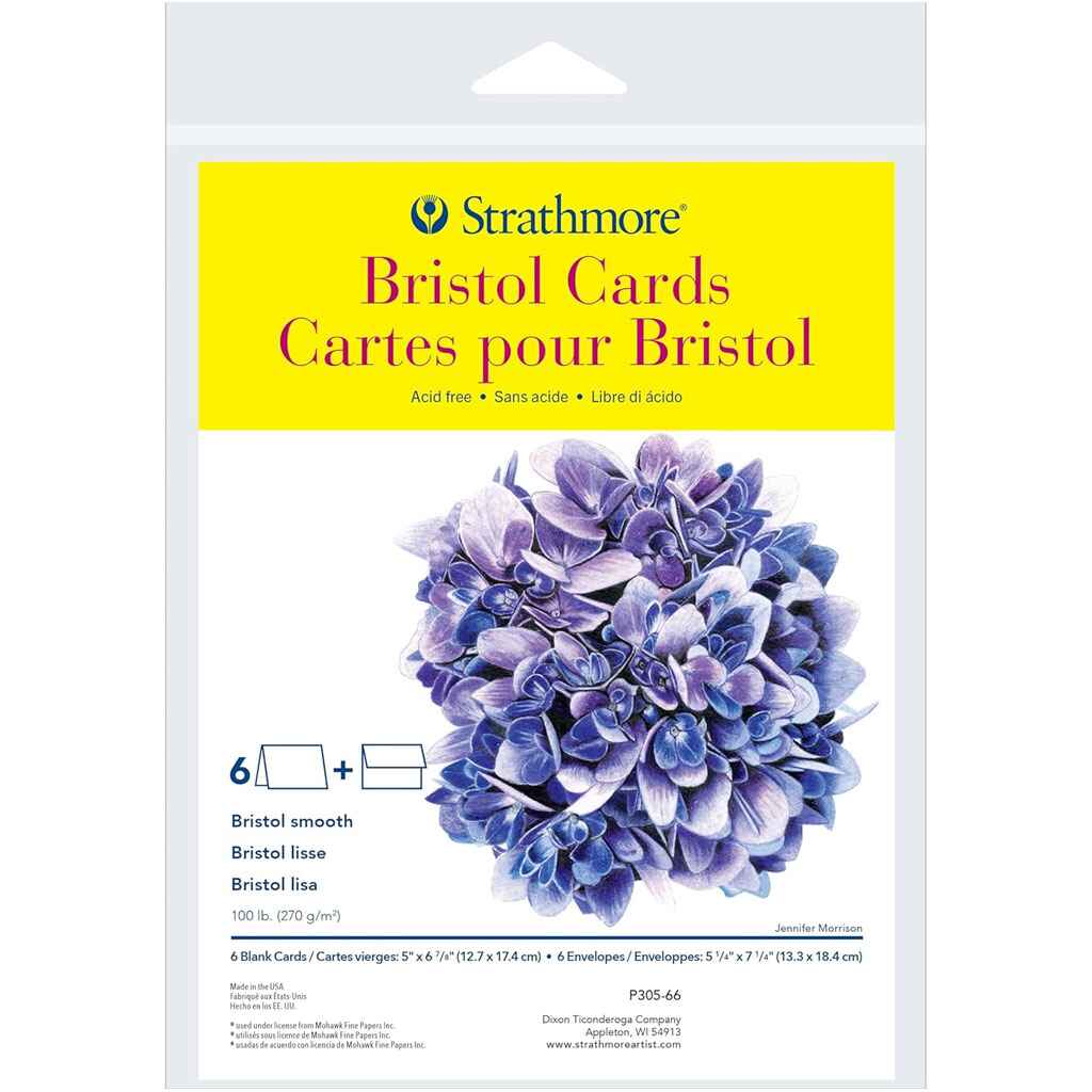 300 Series Bristol Cards Full Size 5in x 6-7/8in