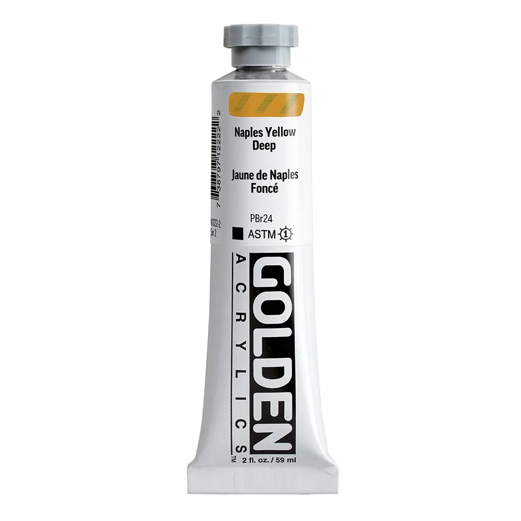Heavy Body Acrylic Paint Naples Yellow Deep - Image 2
