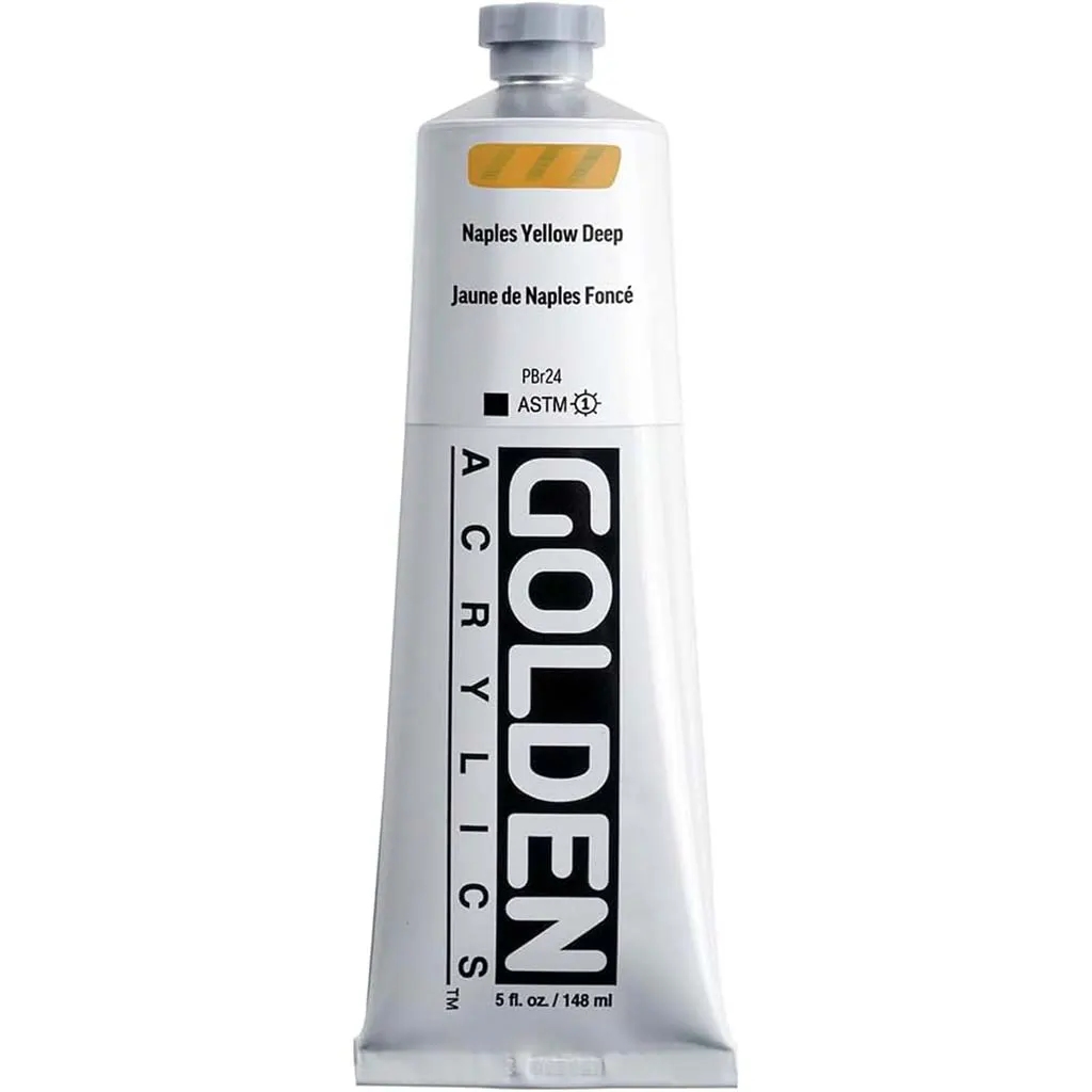 Heavy Body Acrylic Paint Naples Yellow Deep - Image 3