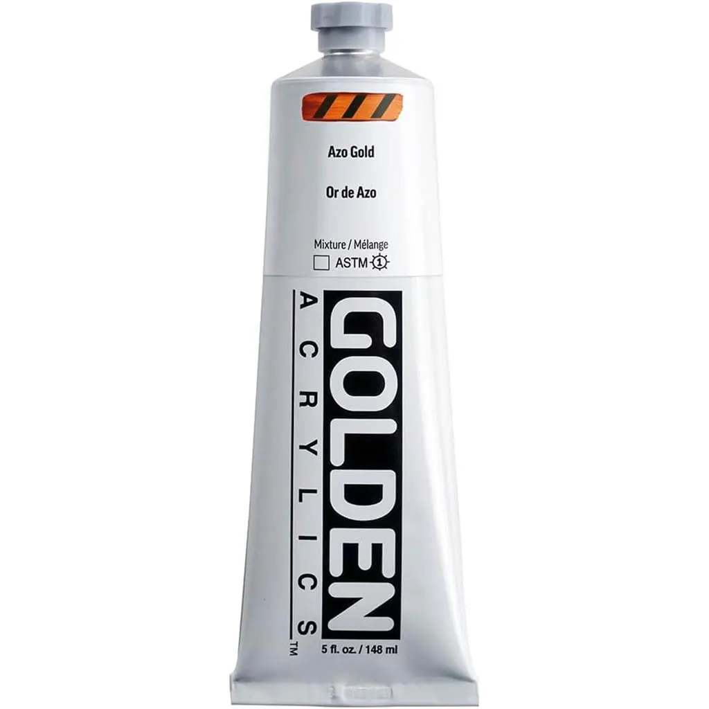 Heavy Body Acrylic Paint Azo Gold - Image 2