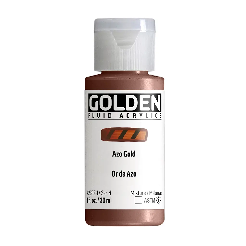 Fluid Acrylic Azo Gold - Image 2