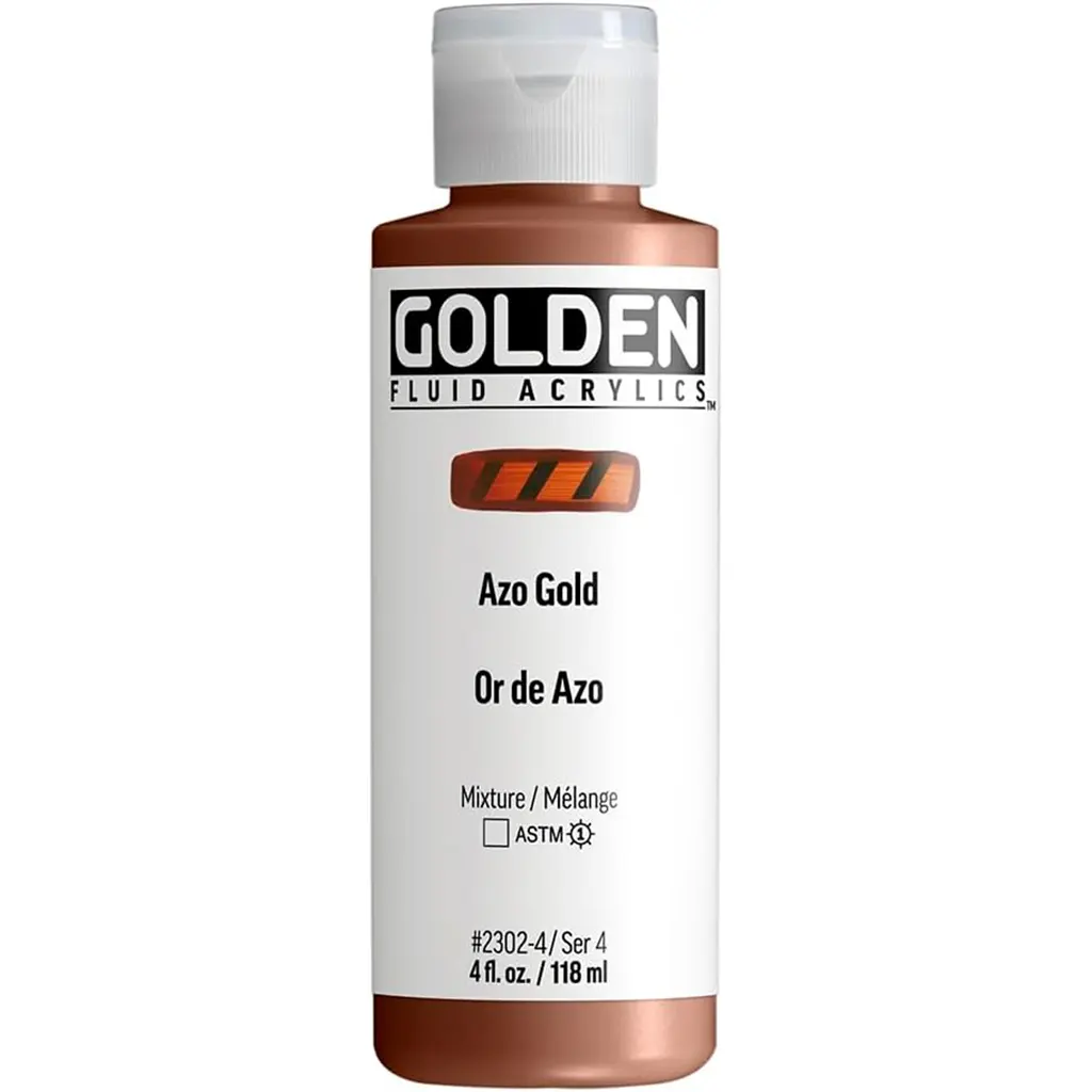 Fluid Acrylic Azo Gold - Image 3