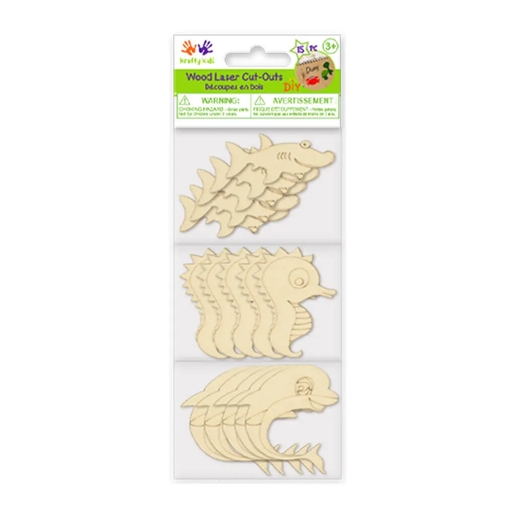 Craftwood: DIY Mini Wood Laser Cut-Outs Seahorse - Image 3
