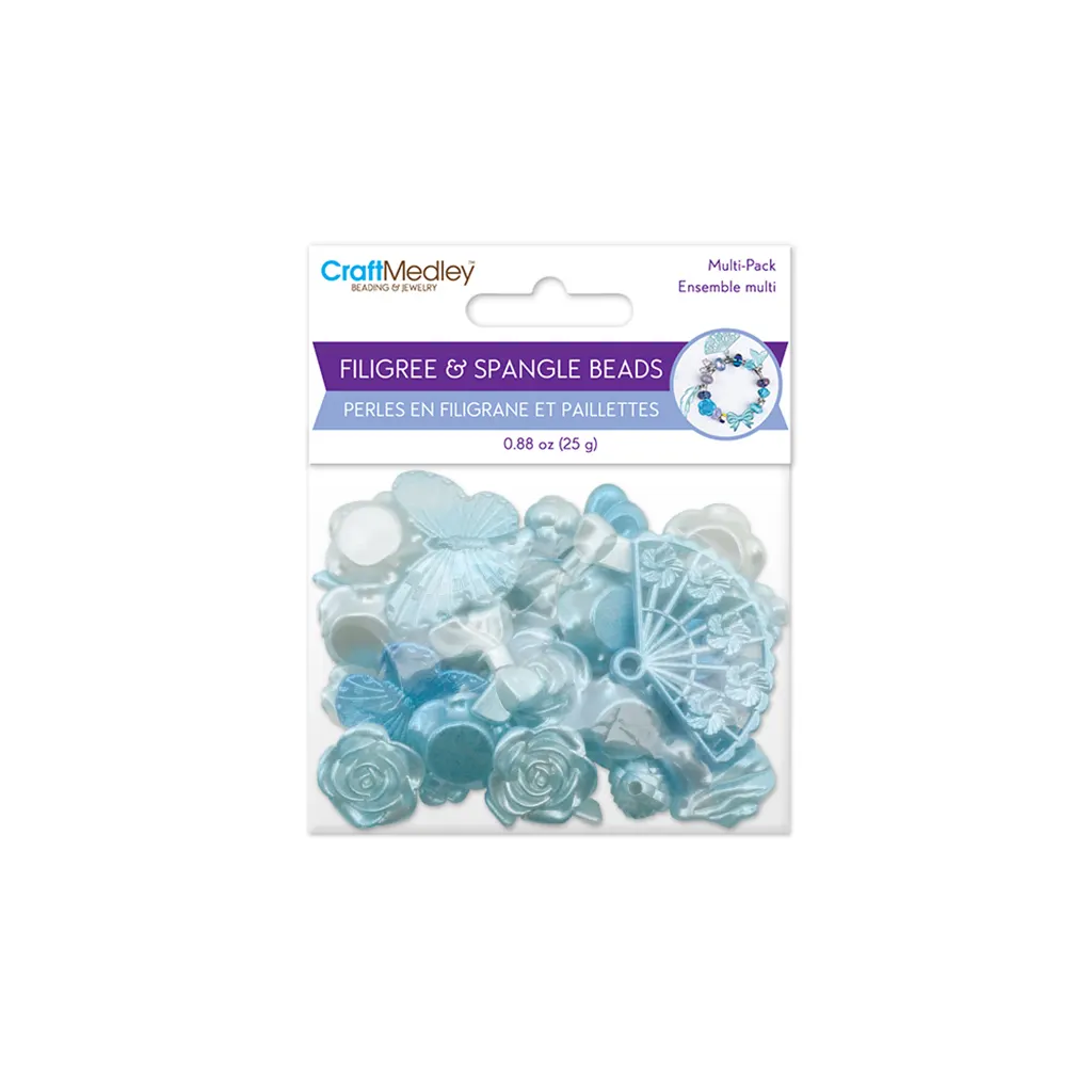 Craft Medley: 25g Filigree & Spangles Elegance Mix Ocean Medley