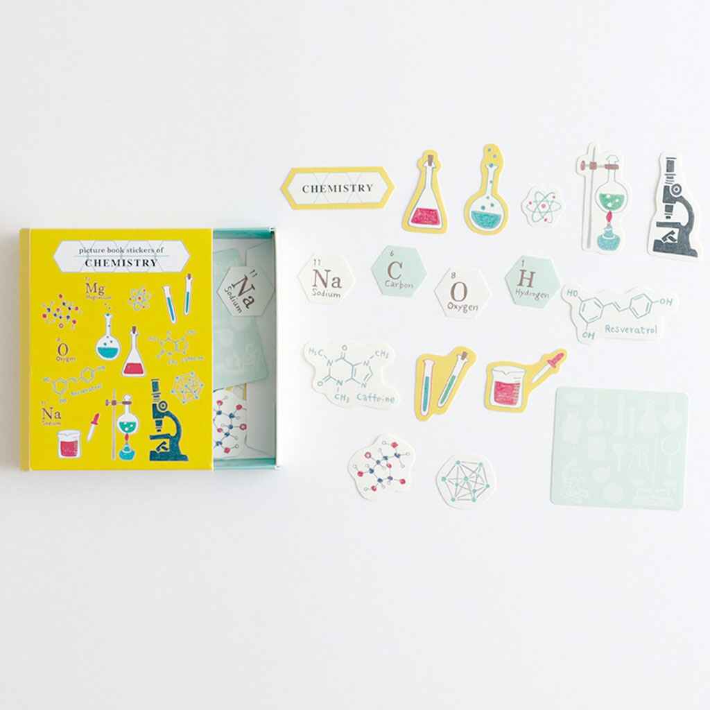 Green Flash Study Holic Sticker Book Chemistry