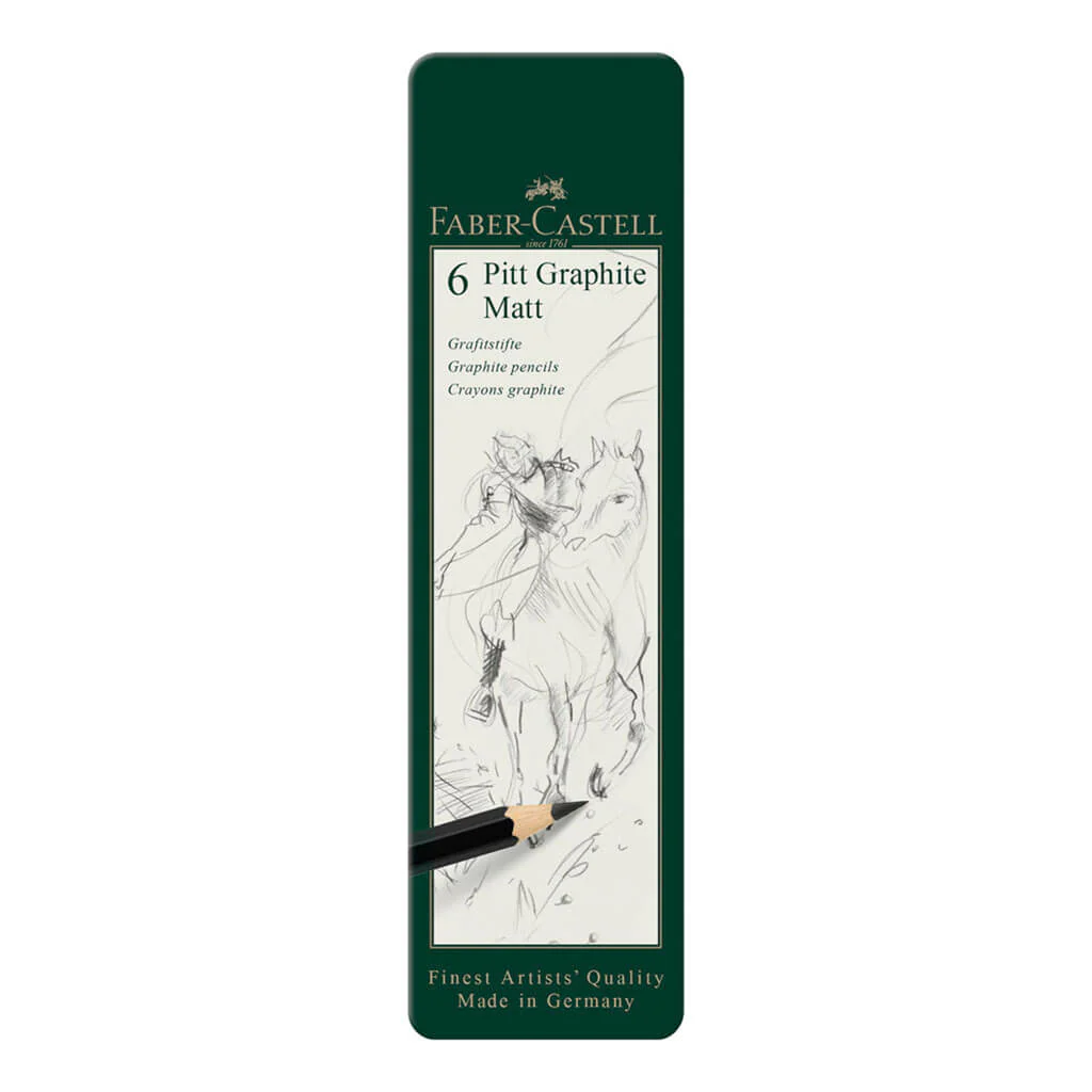 Pitt Artist Graphite Matt Pencil Set of 6