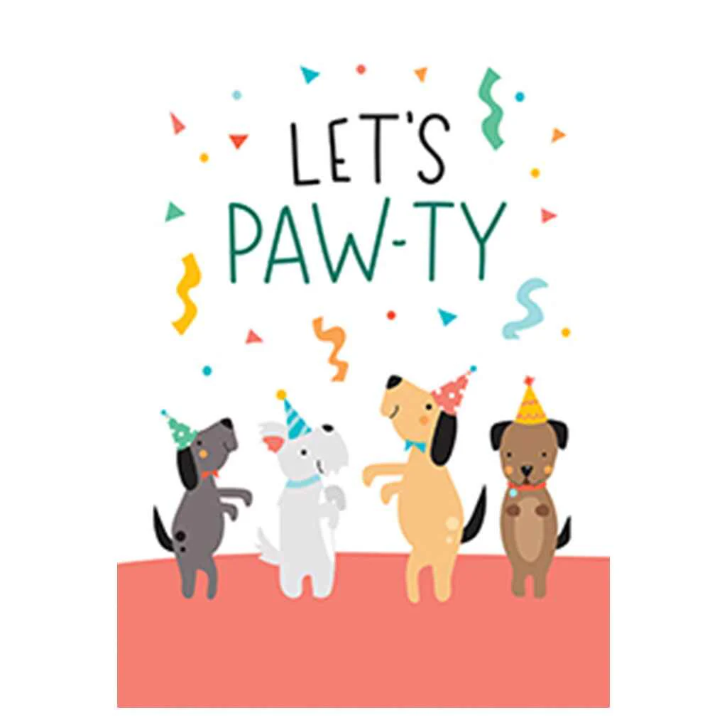 Pawty Pups Greeting Card