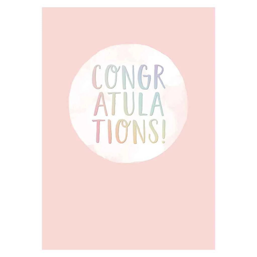 Congratulations Girl Greeting Card