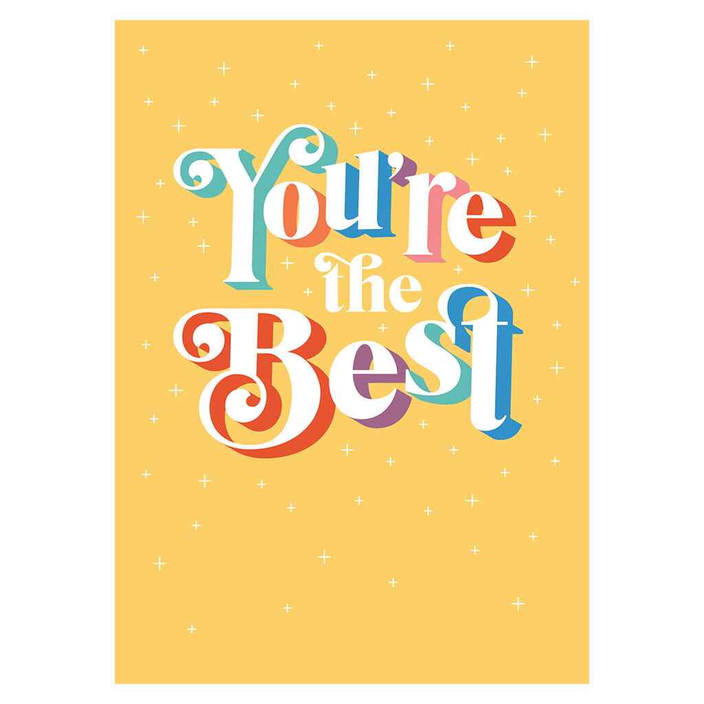 You're the Best Thanks Greeting Card