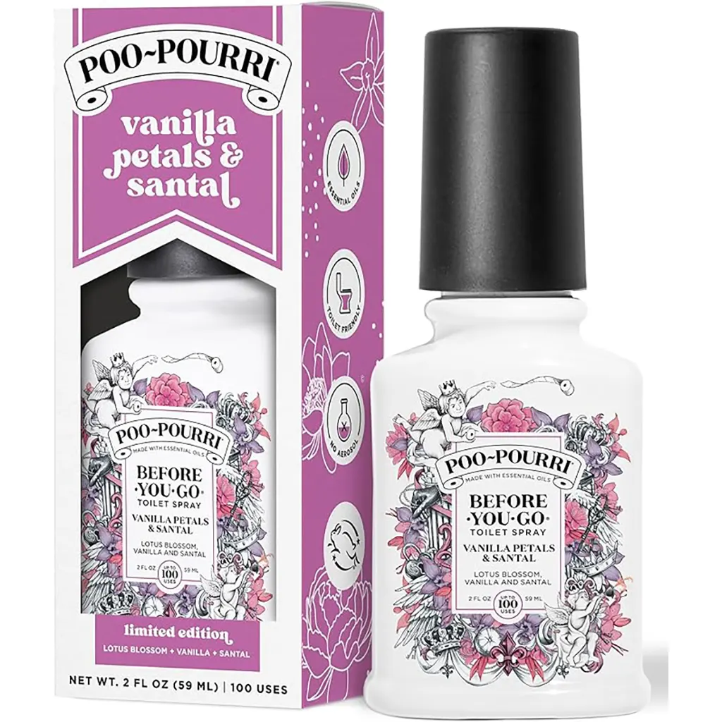 Poo Pourri Spray Vanilla Petals & Santal, 2oz