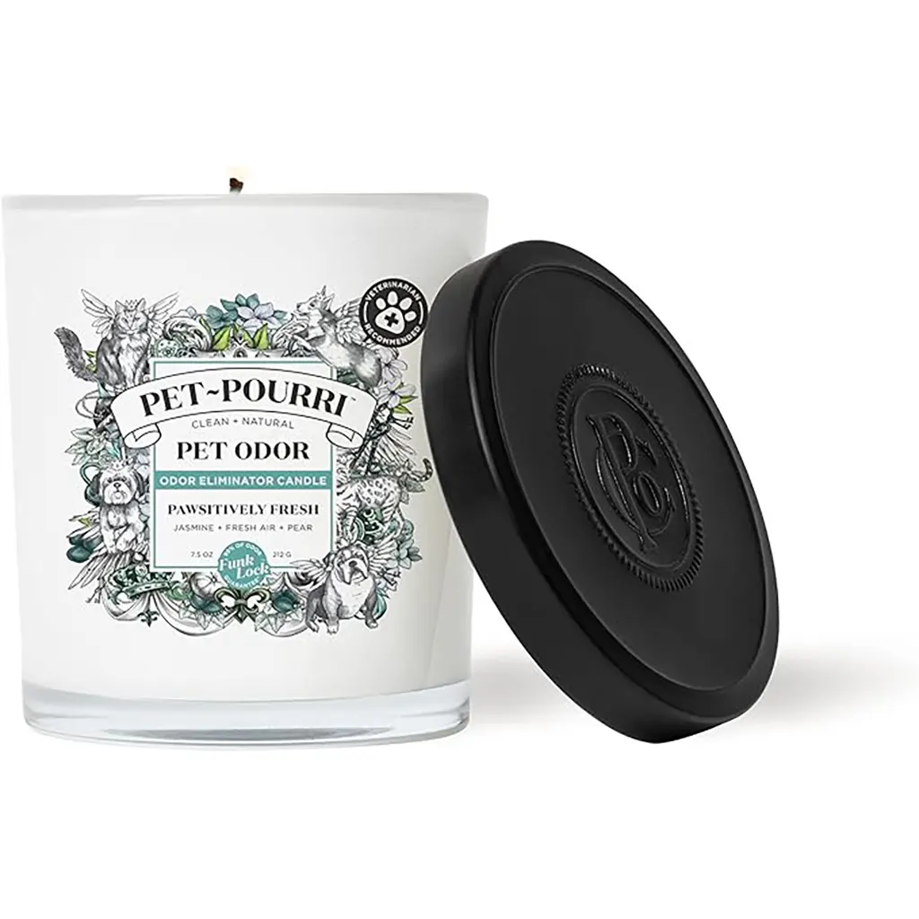 Pet Pourri Odor Eliminator Candle Pawsitively Fres, 7.5oz