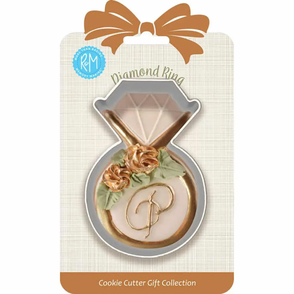 Diamond Ring Cookie Cutter 3.75in, Carded