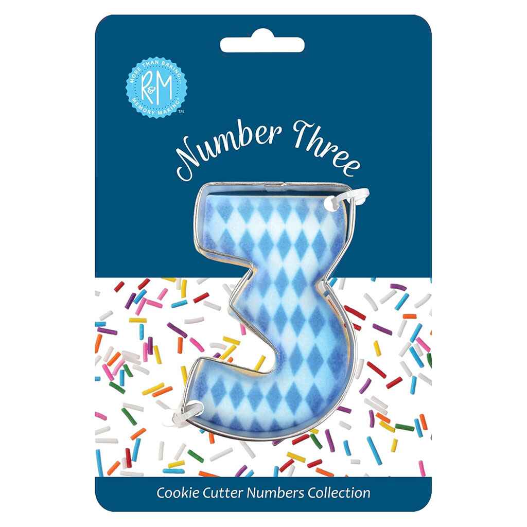 Number Cookie Cutter, 3in - Image 4
