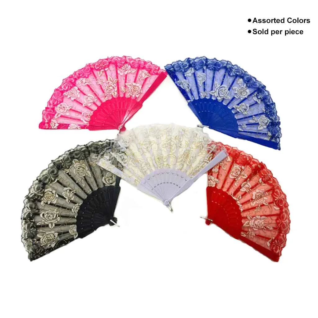 Rose Lace Fan - Image 2