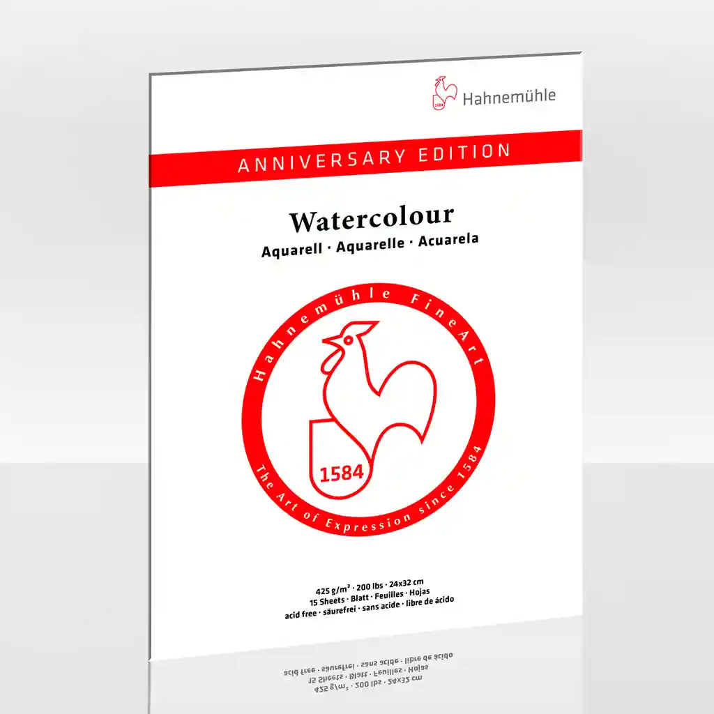Anniversary Edition "Watercolour" 425Gsm, 24 x 32cm, 15 Sheets