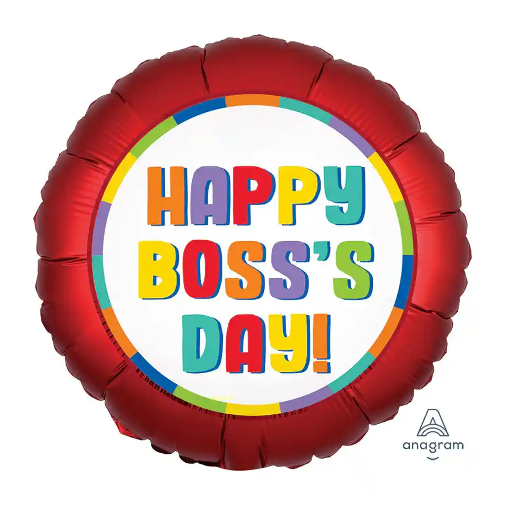 Satin Boss's Day Foil Balloon, 18in