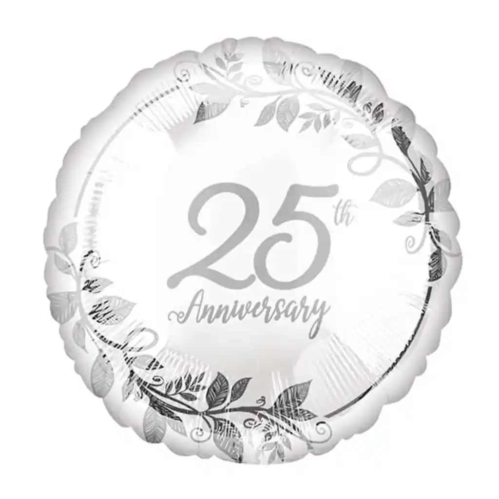 Happy 25th Anniversary Foil Balloon, 18in