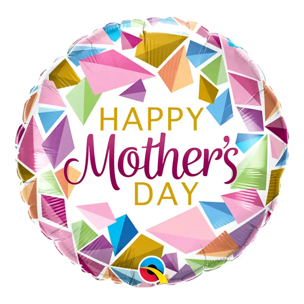 Mother's Day Colorful Gems Foil Balloon, 18in