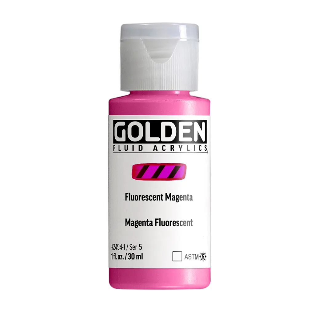 Fluid Acrylic Paints Fluorescent Magenta